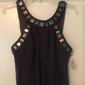 Badgley Mischka Chocolate Silk Gown Size 6-8